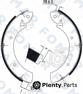 FOMAR Friction FO9041 — Brake Shoe Set