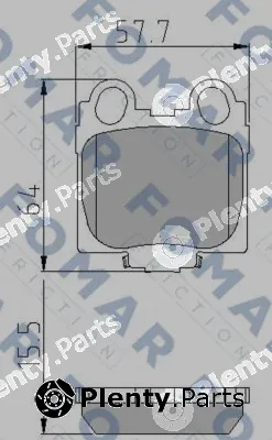 FOMAR Friction FO934481 — Brake Pad Set, disc brake