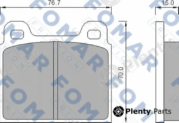 FOMAR Friction FO463281 — Brake Pad Set, disc brake