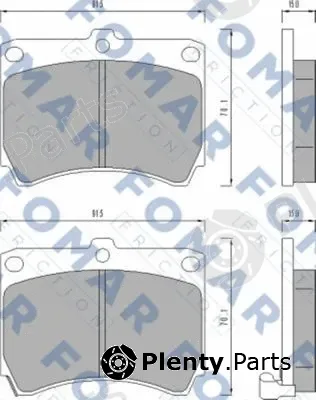 FOMAR Friction FO462281 — Brake Pad Set, disc brake