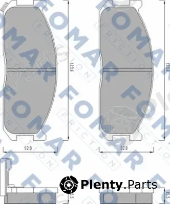 FOMAR Friction FO462881 — Brake Pad Set, disc brake