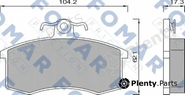 FOMAR Friction FO474381 — Brake Pad Set, disc brake