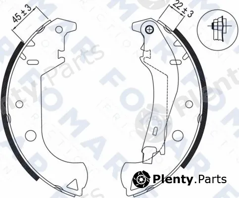 FOMAR Friction FO9015 — Brake Shoe Set