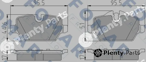 FOMAR Friction FO928481 — Brake Pad Set, disc brake