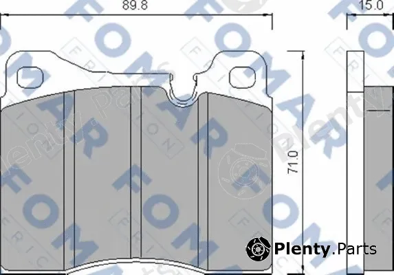 FOMAR Friction FO472286 — Brake Pad Set, disc brake