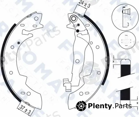 FOMAR Friction FO0300 — Brake Shoe Set