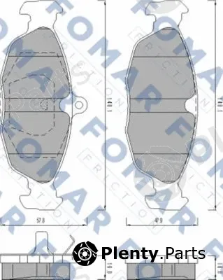 FOMAR Friction FO470081 — Brake Pad Set, disc brake