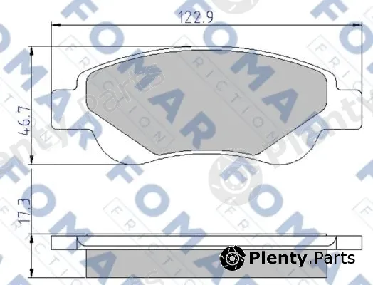 FOMAR Friction FO929481 — Brake Pad Set, disc brake