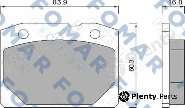 FOMAR Friction FO465686 — Brake Pad Set, disc brake