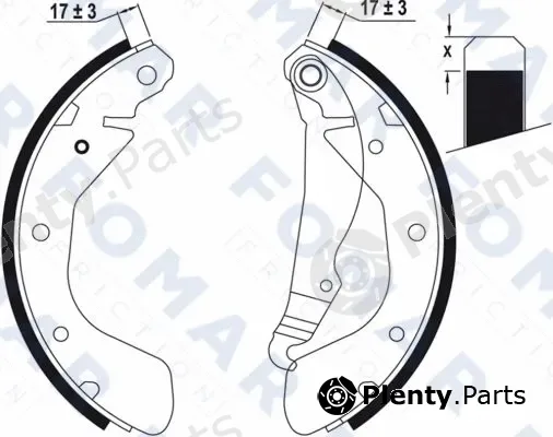 FOMAR Friction FO0635 — Brake Shoe Set