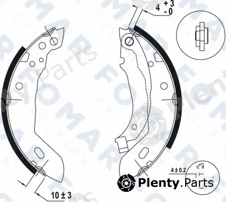 FOMAR Friction FO0392 — Brake Shoe Set