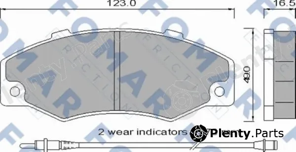 FOMAR Friction FO546881 — Brake Pad Set, disc brake