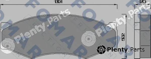 FOMAR Friction FO441581 — Brake Pad Set, disc brake
