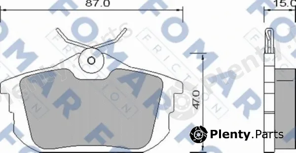 FOMAR Friction FO647381 — Brake Pad Set, disc brake