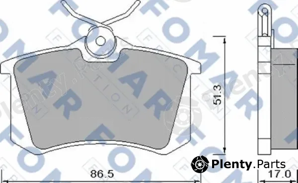 FOMAR Friction FO448181 — Brake Pad Set, disc brake