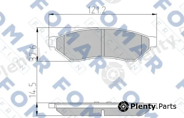 FOMAR Friction FO870981 — Brake Pad Set, disc brake