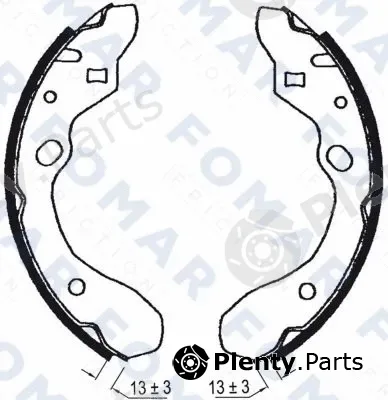 FOMAR Friction FO0603 — Brake Shoe Set