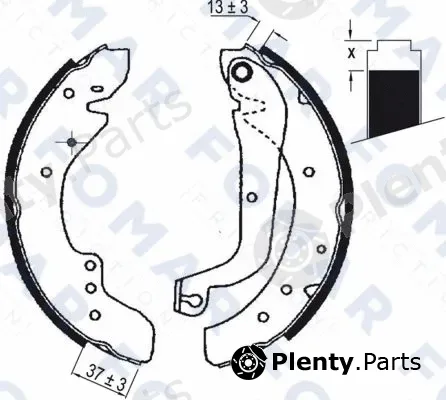 FOMAR Friction FO0636 — Brake Shoe Set
