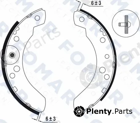 FOMAR Friction FO0461 — Brake Shoe Set