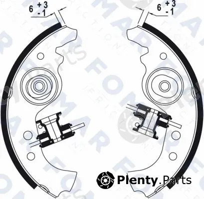 FOMAR Friction FO0103 — Brake Shoe Set
