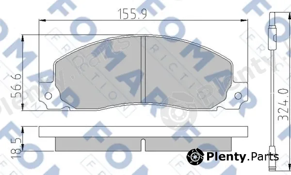 FOMAR Friction FO499681 — Brake Pad Set, disc brake