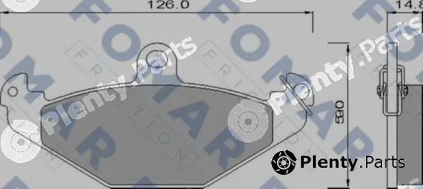 FOMAR Friction FO625581 — Brake Pad Set, disc brake