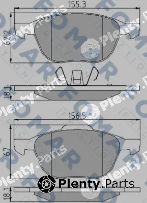 FOMAR Friction FO914581 — Brake Pad Set, disc brake