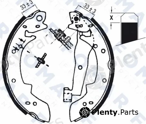 FOMAR Friction FO0577 — Brake Shoe Set