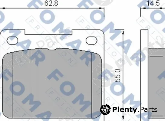 FOMAR Friction FO461585 — Brake Pad Set, disc brake