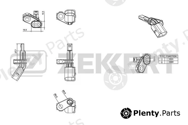 Zekkert SE-6016 — Sensor, wheel speed