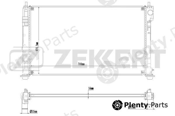 Zekkert MK-1271 — Radiator, engine cooling