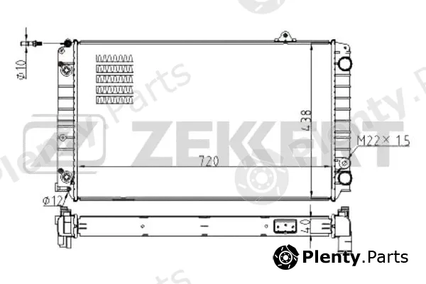 Zekkert MK-1512 — Radiator, engine cooling