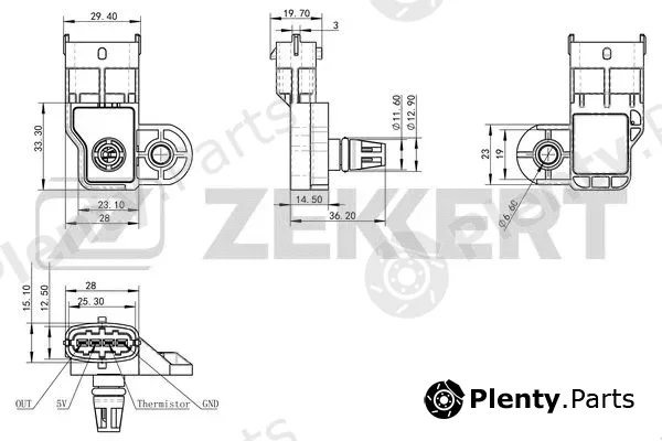 Zekkert SE-1039 — Sensor, intake manifold pressure