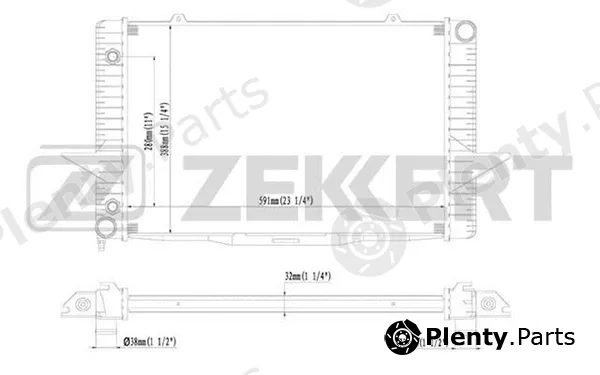 Zekkert MK-1294 — Radiator, engine cooling