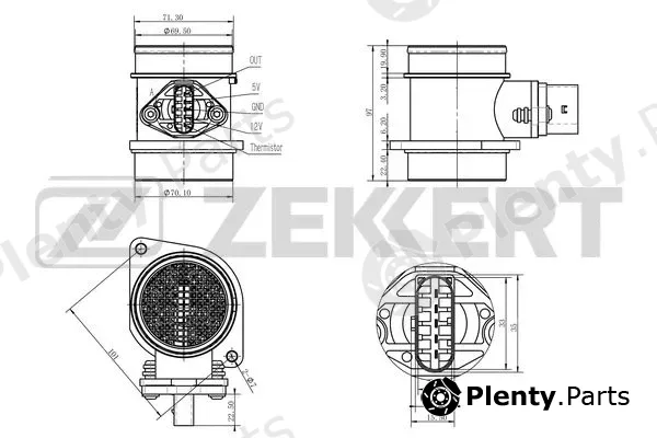 Zekkert SE-1021 — Mass Air Flow Sensor