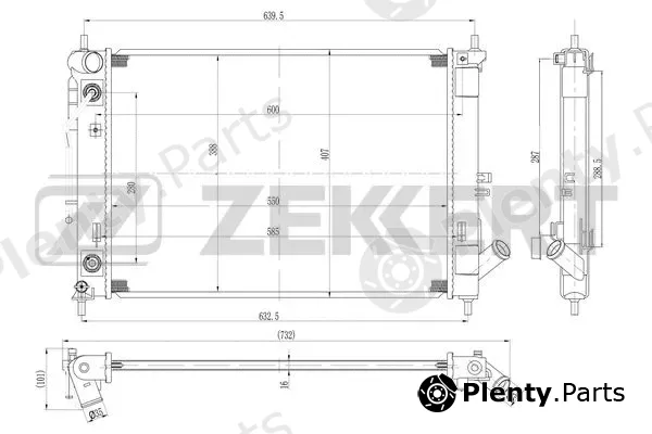 Zekkert MK-1579 — Radiator, engine cooling