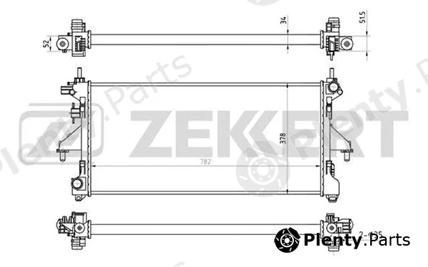 Zekkert MK-1133 — Radiator, engine cooling