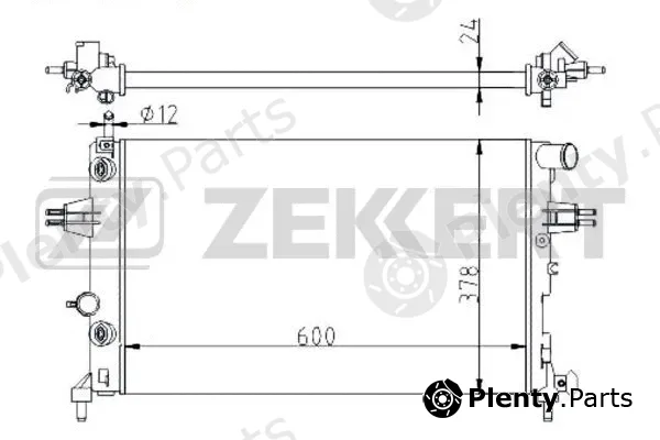 Zekkert MK-1113 — Radiator, engine cooling