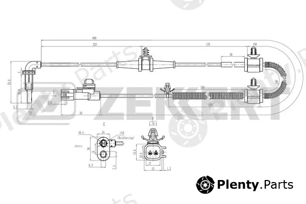Zekkert SE-6178 — Sensor, wheel speed