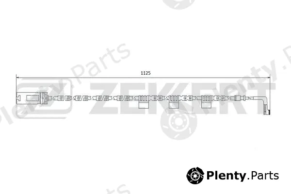 Zekkert BS-8072 — Warning Contact, brake pad wear