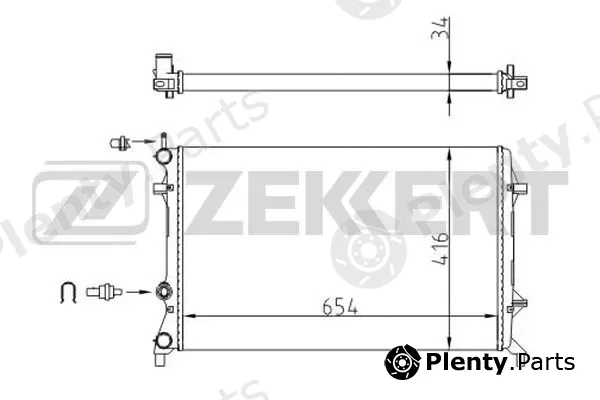 Zekkert MK-1592 — Radiator, engine cooling