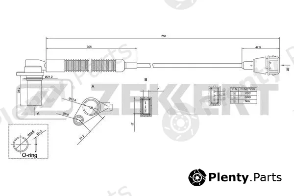 Zekkert SE-4025 — Sensor, crankshaft pulse