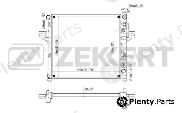 Zekkert MK-1395 — Radiator, engine cooling