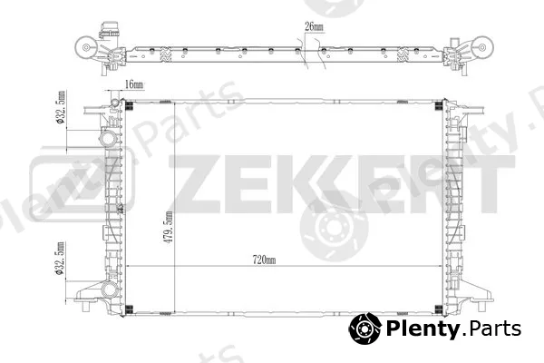 Zekkert MK-1499 — Radiator, engine cooling