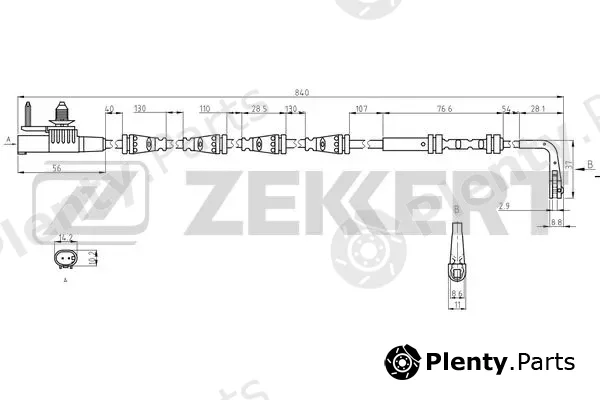 Zekkert BS-8141 — Warning Contact, brake pad wear
