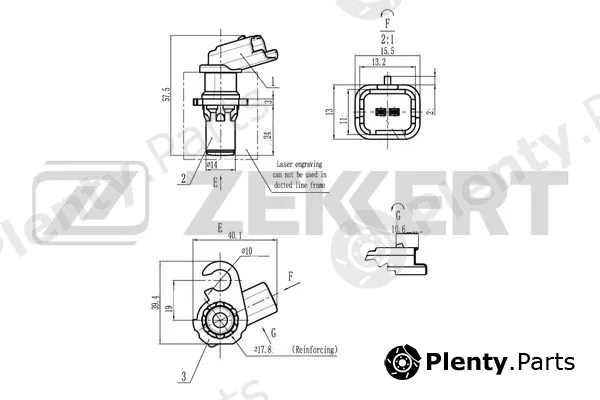 Zekkert SE-4083 — Sensor, crankshaft pulse