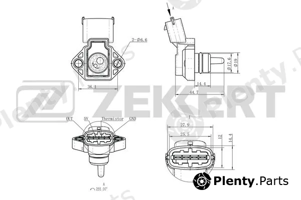 Zekkert SE-2021 — Mass Air Flow Sensor