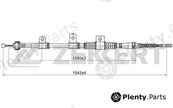 Zekkert BZ-1035 — Cable Pull, parking brake