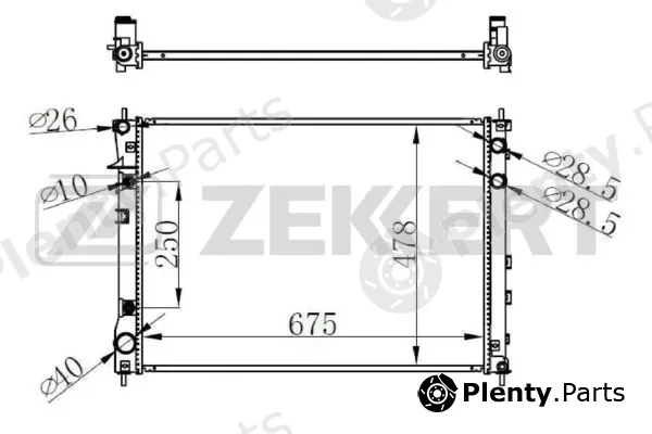 Zekkert MK-1562 — Radiator, engine cooling