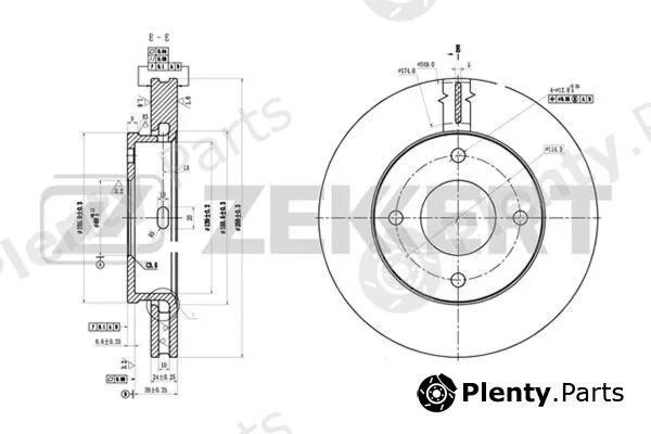 Zekkert BS-5407 — Brake Disc